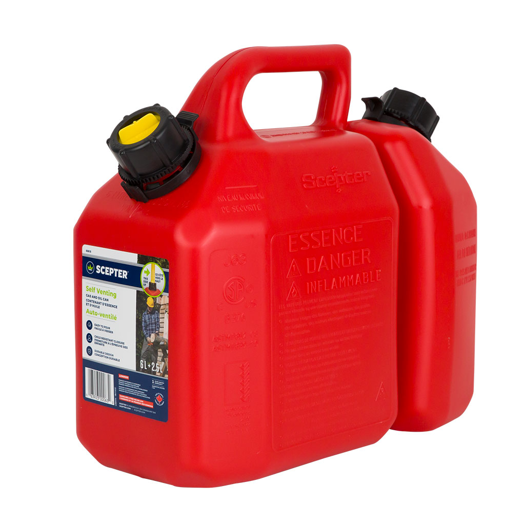 GA Spares SCEPTER FUEL & OIL COMBINATION CAN 6L / 2.5L