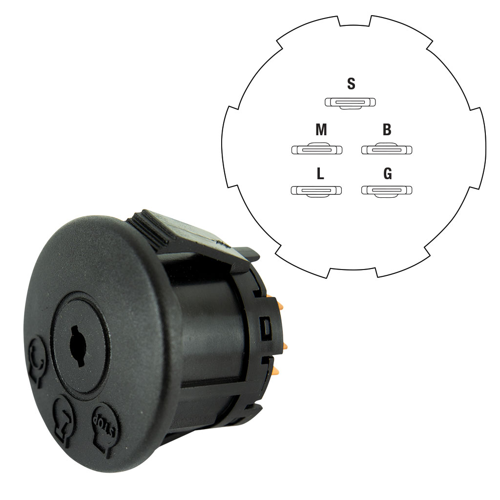 IGNITION SWITCH SUITS SELECTED JOHN DEERE / MTD