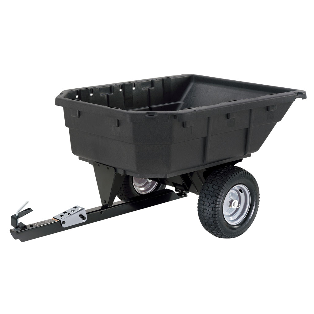 TRAILER POLY SWIVEL DUMP CART 12.5 cu. ft. LEVEL CAPACITY / 15 cu. ft HEAPED CAPACITY