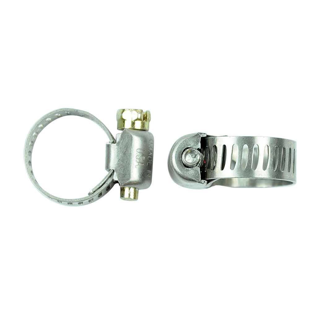 R&R WORM CLAMP STAINLESS 1/4