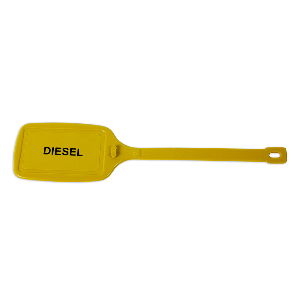 IDENTIFICATION & FUEL TAGS DIESEL PLASTIC GOLD (10 PACK) PACK OF 10