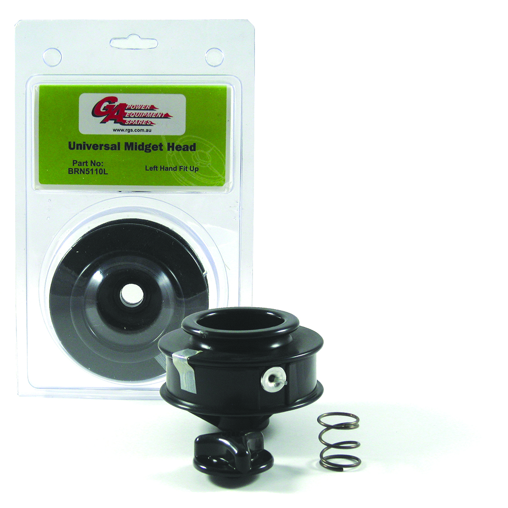 MIDGET NYLON HEAD LEFT HAND (NO ARBOUR) BLACK .080 NL