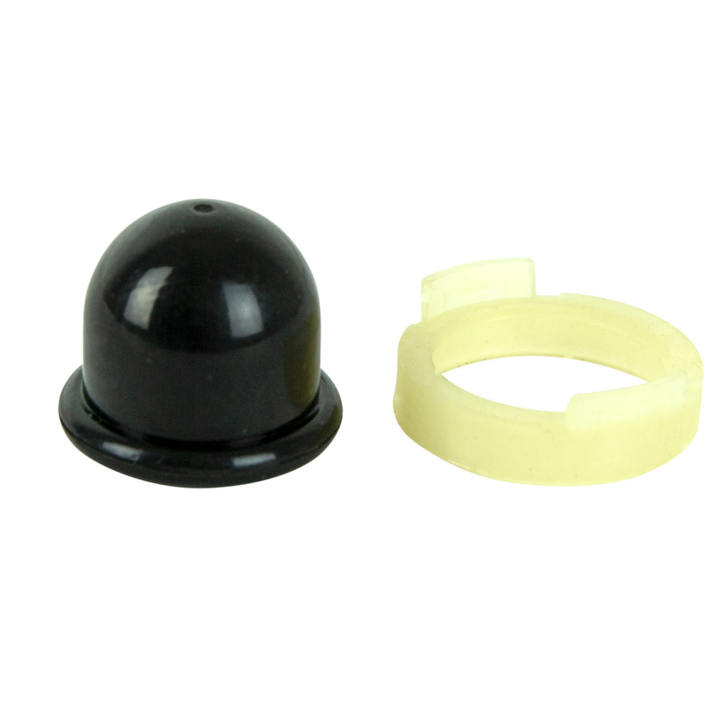 BRIGGS & STRATTON PRIMER BULB & RETAINER (NO BREATHER HOLE)