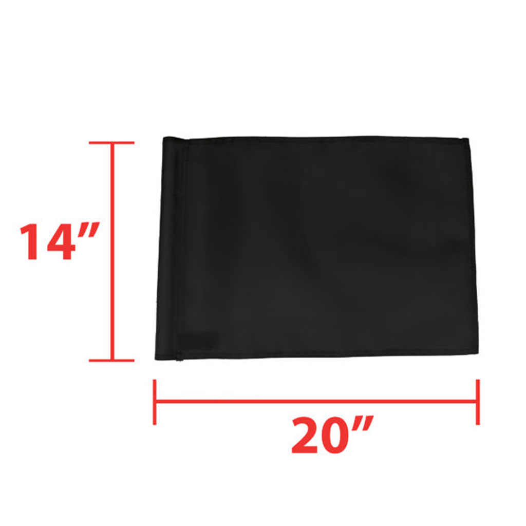 FLAGS PLAIN TUBE LOCK NYLON (BLACK)