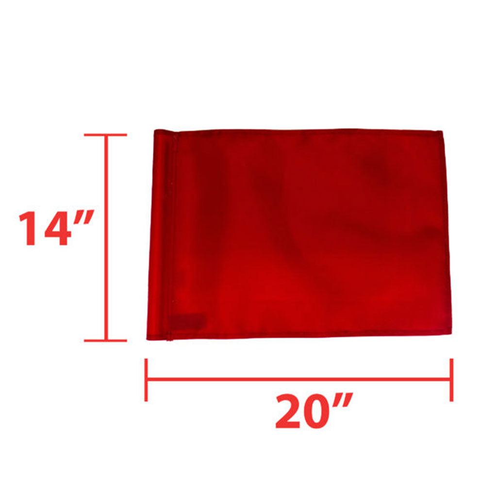 FLAGS 400 DENIER TUBE STYLE (RED)