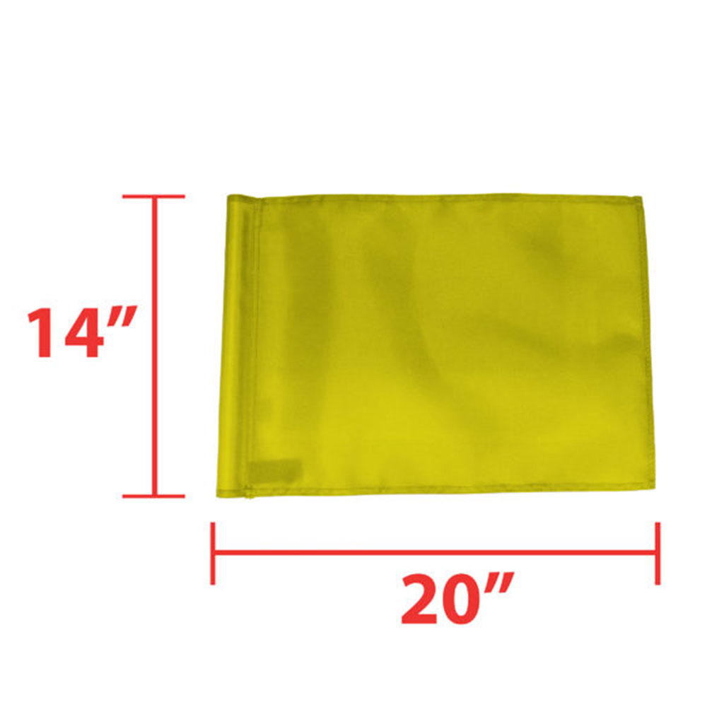 FLAGS 400 DENIER TUBE STYLE (YELLOW)