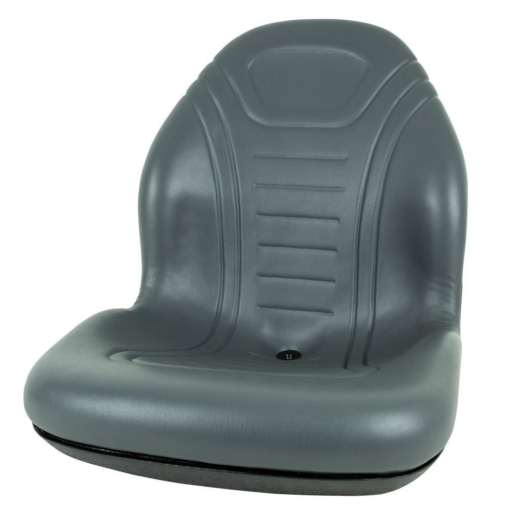 RIDE-ON SEAT GREY 532H X 588D X 479W HIGH BACK SUITS VARIOUS
