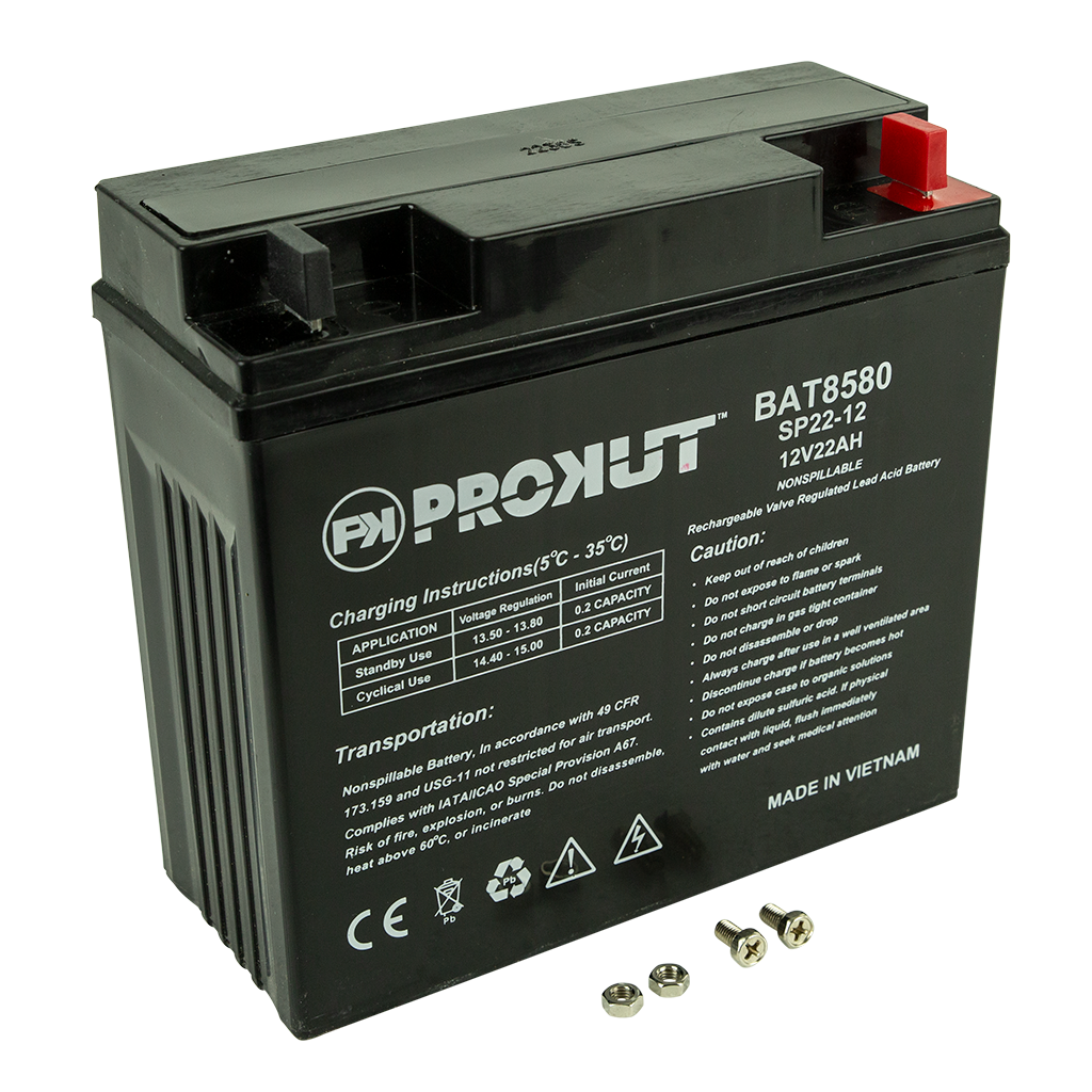 TRACTOR BATTERY MAINTENANCE FREE 200CCA 22AH 181 X 76 X 167MM