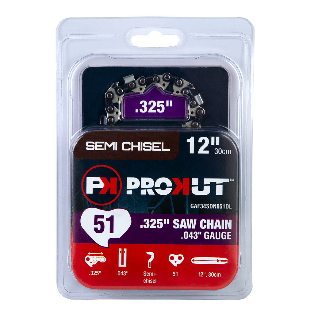 PROKUT LOOP OF CHAINSAW CHAIN #34SDN .325" MINI PITCH .043" SEMI CHISEL 51DL