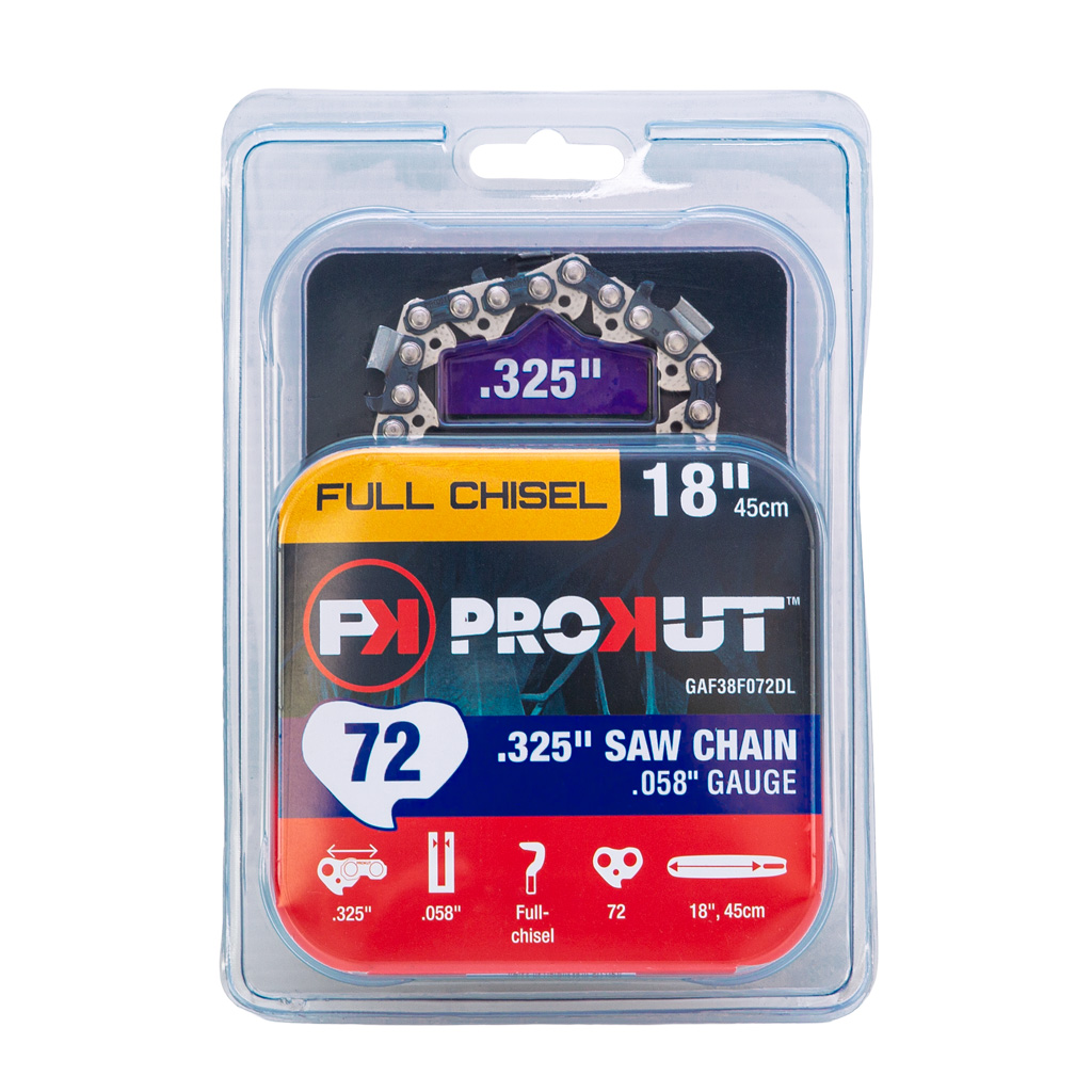 PROKUT LOOP OF CHAINSAW CHAIN 38F .325 PITCH .058 72DL