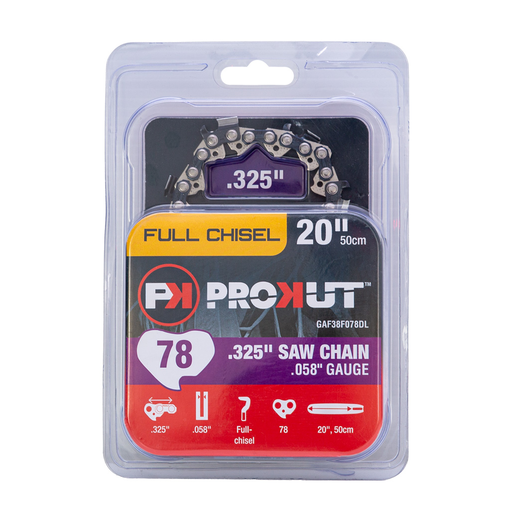 PROKUT LOOP OF CHAINSAW CHAIN 38F .325 PITCH .058 78DL